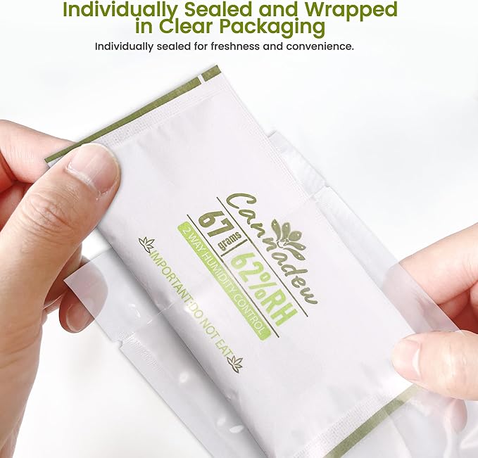 62% Two-Way Humidity Control Packets,4g (15 Pack) – Moisture Absorbers & Hydration Packets for Storage