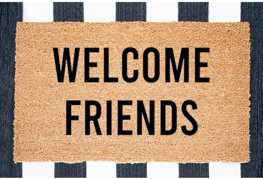 Welcome Friends Doormat, Classroom Doormat, Welcome Mat, Teacher Welcome Mat, Classroom Decoration Home Decoration Fun Door Mat 32x20in