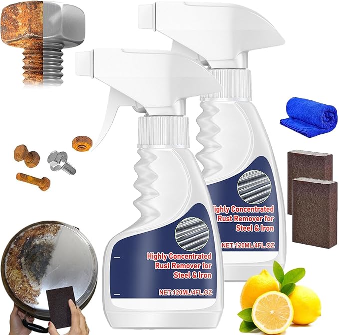 Rust Remover, Heavy Duty RustRemover for Metal, Heavy Duty MetalRustRemover, HeavyDuty Metal RustRemover Spray, High-Speed Rust Powerful RustRemover forMetal (2)
