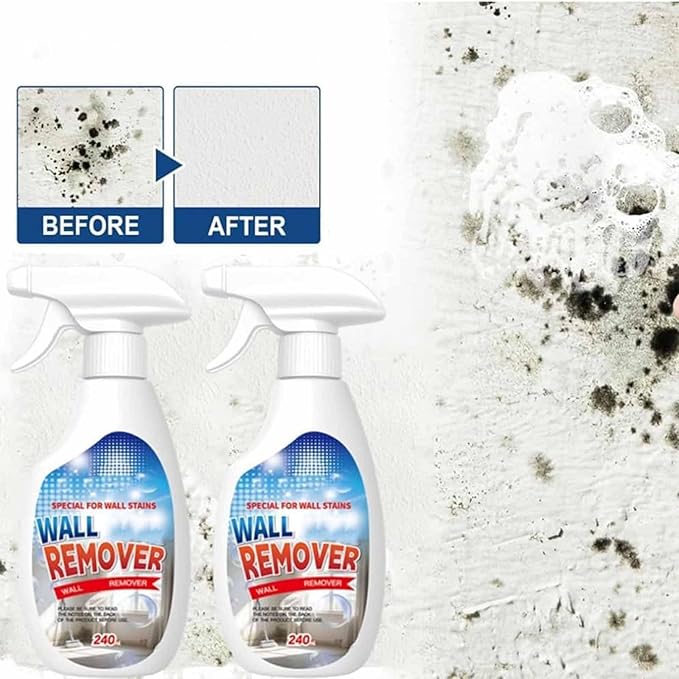Fast Acting Anti Wall Cleaner Spray, New 8oz Highly Painted Effective Wall Stain Remover, Dust Removal Foam, Multi-Surface Use, Long-Term Protection without Damaging for Bathrooms, Kitchens (1PC)