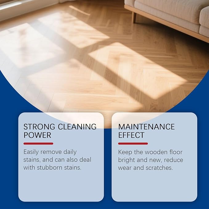 Laminate Floor Cleaner – Concentrated Stain Removal Liquid, Waterproof Maintenance, Quick Dry Restorer, Versatile Household Cleaning Solution | Perfect For Dining Room Home Interior