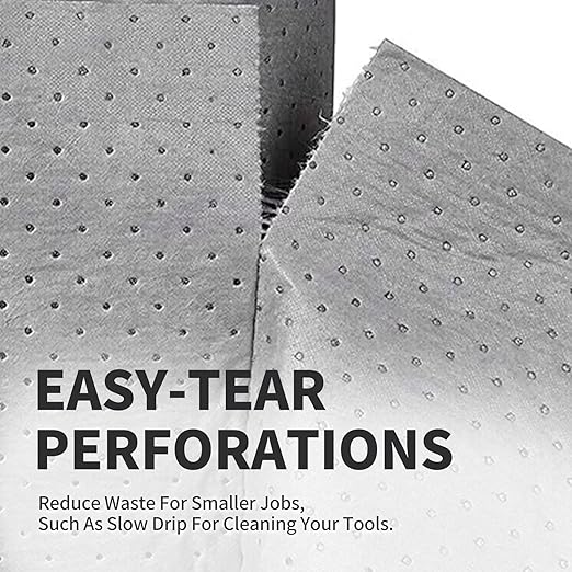 Oil Absorbent Pads - 16 x 20 Inch-Universal Leak, Drip, and Spill Control, Garage Absorbent Mat for Oil Water, Ideal for Extra-Heavy Spills 100 Pcs