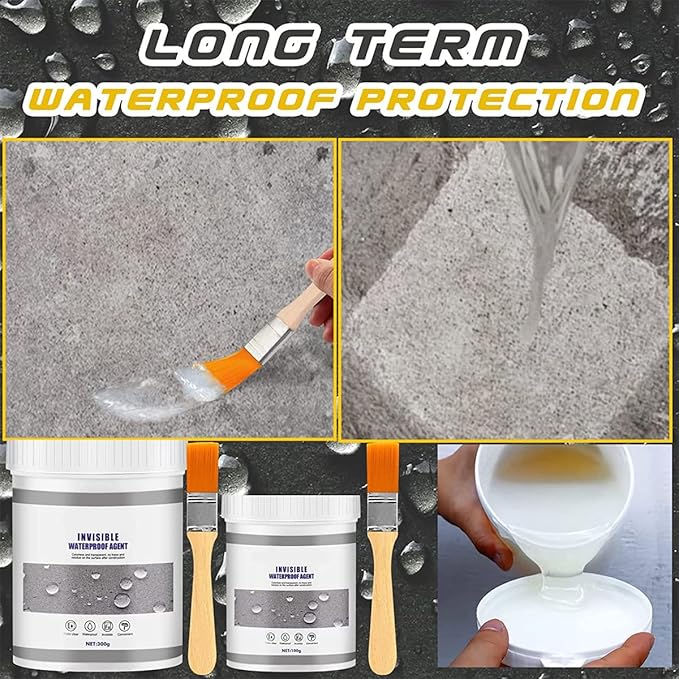 Instarepair Waterproof Anti-Leakage Agent, Waterproof Agent Toilet Anti-Leak Spray Glue Germplasm, Bathroom Waterproof Coating Leak Repair For Wall Roof Roofing (300g)