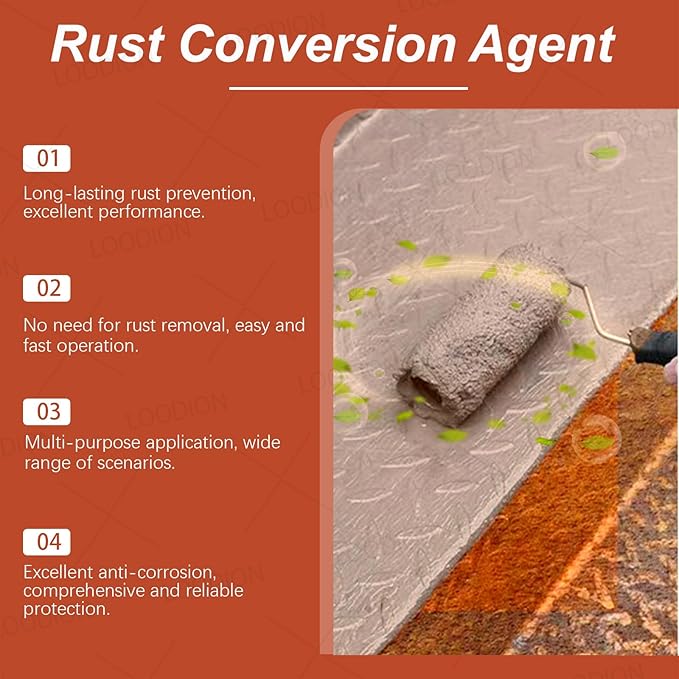 0.08 Gal Rust Remover for Metal, Rust Conversion Paint for Metal (Pack of 1,Red)