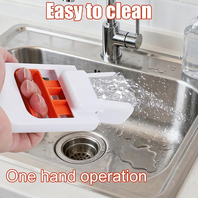 Juome Mini Foldable Desktop Mop - Portable Self-Squeeze Sponge Cleaning Tool, Wet and Dry Use Cleaning System, Mini Mop for Kitchen Counter, Bathroom, Glass (3 Sponge Head + 2 Squeeze Handle)