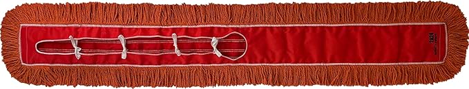 Ultimate Dust Mop Kit: Industrial-Grade Performance, Heavy-Duty Frame, Telescopic Handle - Orange 60 Inch