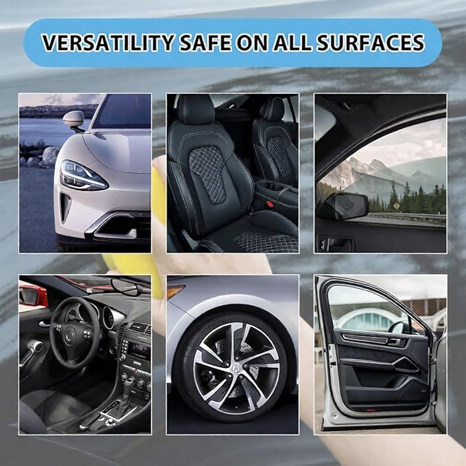 Powerful & Multipurpose Car Interior Foam Cleaner, All-Purpose Rinse-Free Foam Cleaner Spray, Multifunctional Car Interior Cleaner, Foam Cleaner All Purpose for Car, Kitchen, Bathroom (2Sets)