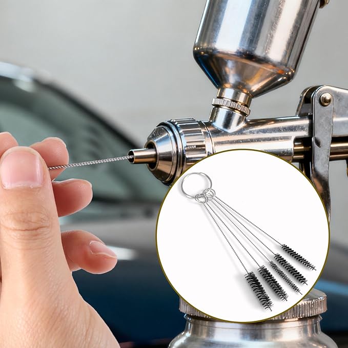 Carburetor Cleaning Kit Tool, Includes 13 Needles 4 Cleaning Hooks 3 Dual-Head Nylon Brushes10 Single-Headed Needles 1 Pointed Hook Scraper for ATV Welder Motorcycle Carb Spray Jet Torch Tips