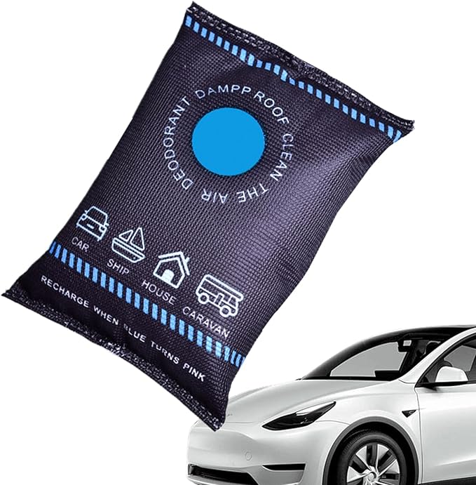 Auto Dampness Eliminator - Regenerable Silicone Granule Bag, Condensation Reducer, Spill Resistant Case | Interior Glass Clearer, Sedan SUV Truck Wardrobe Cellar Shed Apartment Boat Locker Marine