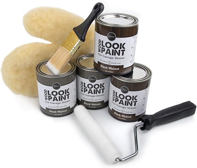 Wood Look Paint Kit for Garage Doors (Black Walnut)