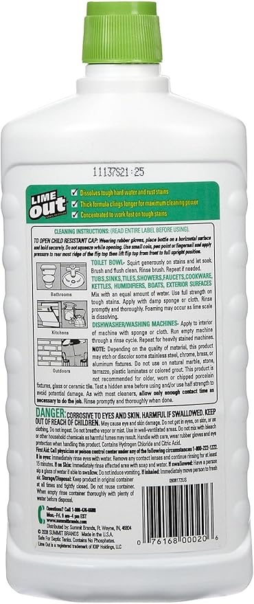 Lime Out Lime, Rust & Calcium Stain Remover, 24 oz-2 pk