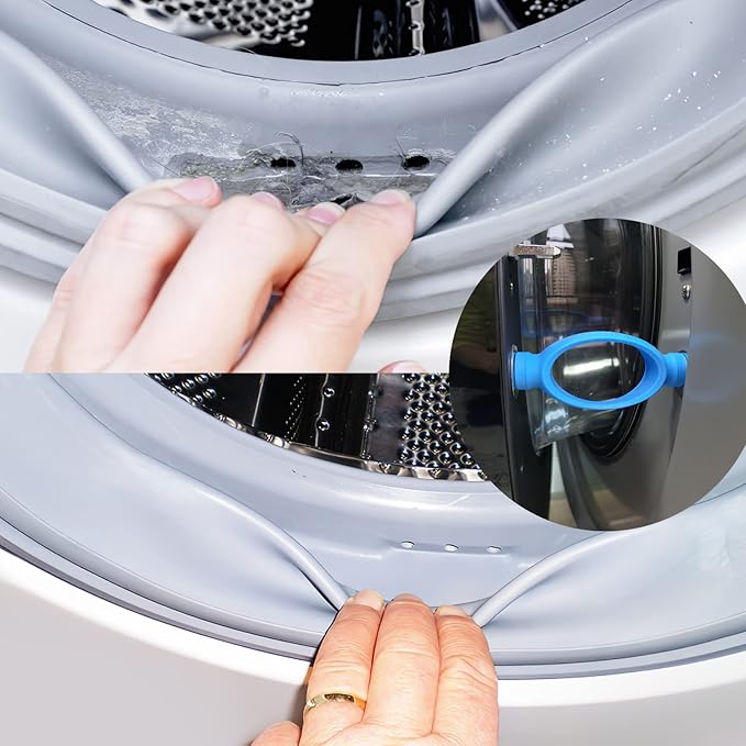 washing machine door prop,prevent holdy moldy Helps your Washer Dry Properly to Prevent Odors (dark grey) (blue)