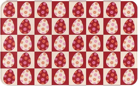 Easter Plaid Mat Add Charm to Your Home with a Fall Door Mat Outside Indoor Outdoor Area Rugs Front Doormats for Entrance 18x30 inch