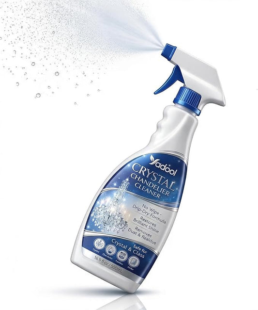 Chandelier Cleaner Spray for Entryway Chandeliers, Drip Dry No Wipe Formula, Removes Dust Build-Up, Restores Shine
