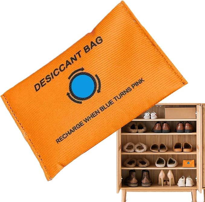 Car Dehumidifier - Reusable Silica Bead Pack, Moisture Control Device, Leakproof Pouch | Windshield Fog Remover, Vehicle Cabin Closet Basement Garage Home RV Camper Storage Humidity Absorber