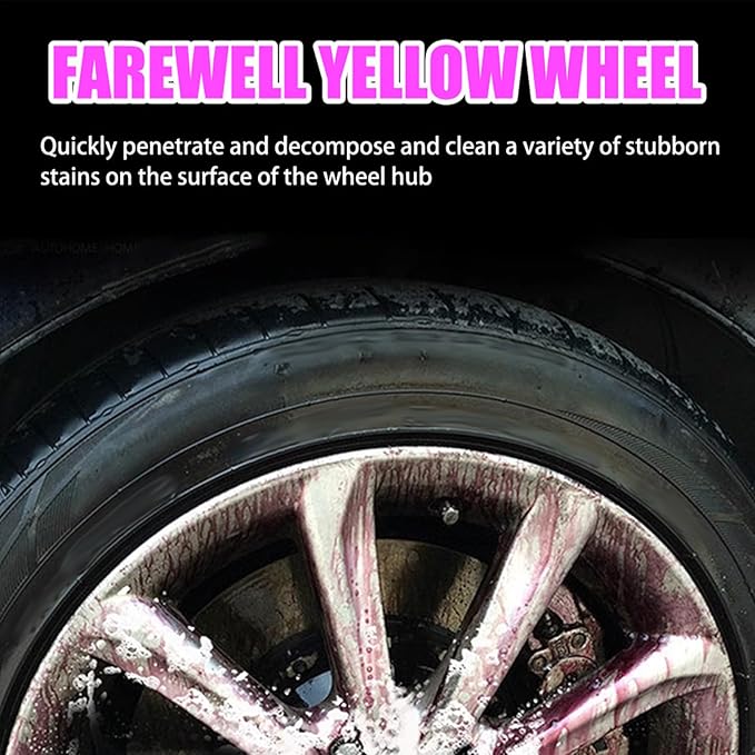 Car Iron Powder Remover, Deep Cleansing Neutral Formula, 100ml, Car Tire Cleaner, Rust Stain Removal Spray, Long-Lasting Protection, Use For Marine Driveway Motorcycle Garage And Shower Surfaces