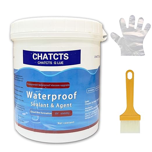 Waterproof Glue,Invisible Agent,Strong Waterproof Transparent Sealant,for Bathroom, Kitchen, Garden, Roofs, Walls (0.5, Kilograms)