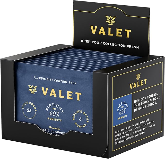 Valet 69% Two-Way Humidity Packs 12-Pack (60g), Bulk Two-Way Humidity Control Packs for Airtight & Plastic Containers, Moisture Absorber, Made in USA