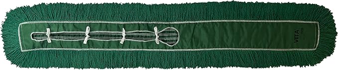 Ultimate Dust Mop Kit: Industrial-Grade Performance, Heavy-Duty Frame, Telescopic Handle - Green 60 Inch