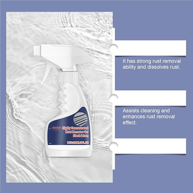 Vedaeyer Rust Remover,Highly Concentrated Steel Rust Remover,Rust Remover for Metal,Tools,Stainless Steel,Automotive Parts,Fast Acting (3pc)