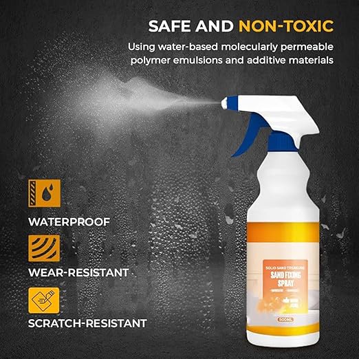 500ml Concrete Crack Filler, Sand Fixing Agent Spray Agent, Wall Protection Spray, Multi-use Invisible Waterproofing Agent, Waterproof Sealant Agent Transparent (2PCS)
