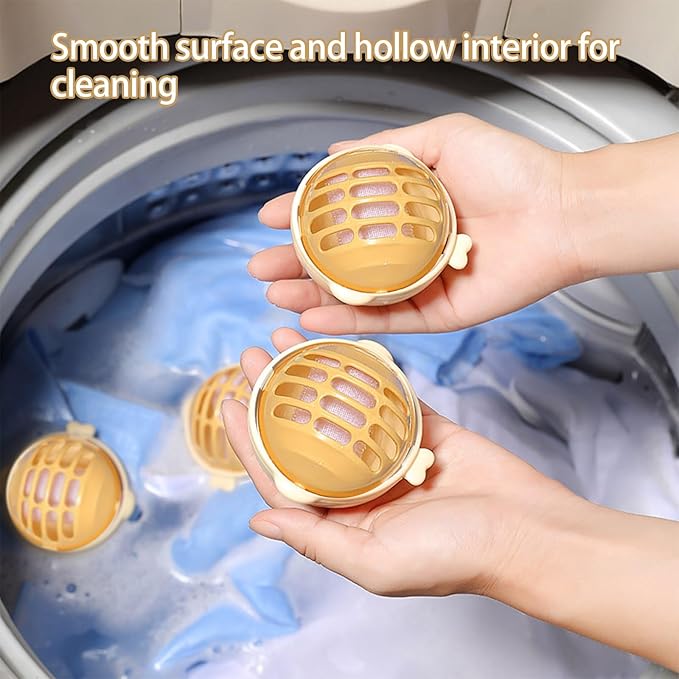 2026 New Lint Catcher for Washing Machine,Washing Machine Lint Catcher, Floating Hair Filter. (Yellow Dolphin Laundry Ball)