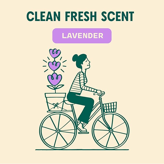 Aunt Fannie's Ultra Concentrated Floor Cleaner Vinegar Wash, Multi-Surface Solution For Mopping, Value Size, Lavender Scent, 64 oz