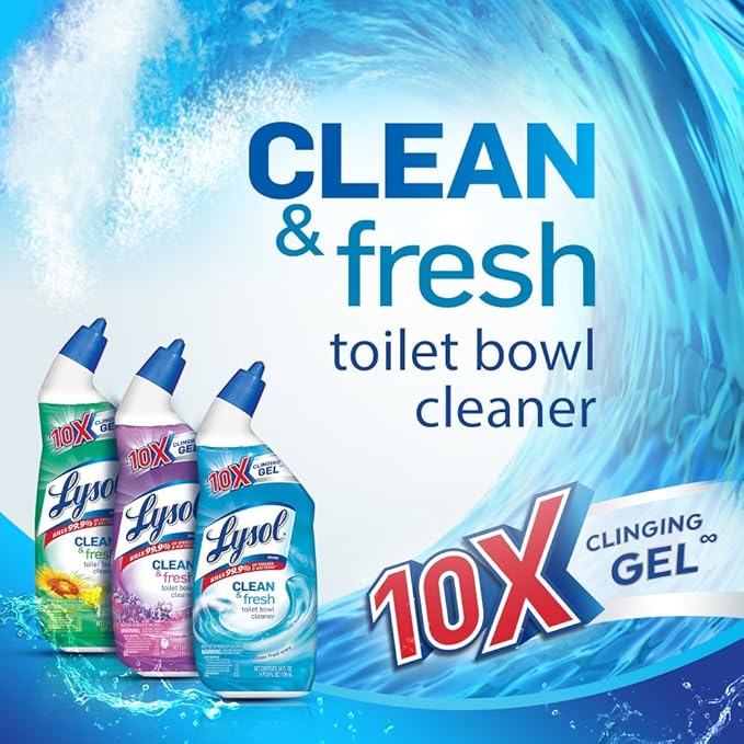 Lysol Cling Gel Toilet Bowl Cleaner, Country Scent, 24-Ounce