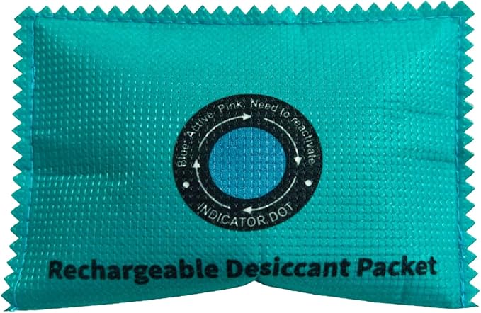 Moisture Absorber Bag – Reusable Silica Gel Dehumidifier, Color Indicator Drying Pack, Compact Portable Design | Damp Control Solution For Car Interior Wardrobe Basement Bathroom RV Storage