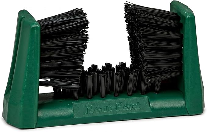 Boot Brush & Boot Scraper | Mountable Shoe Cleaner w/Screws, Injection Molded Plastic Mud Scrubber for Work Boots, Hiking & Outdoor Footwear, Weather-Resistant for Garage, Porch & Entryway