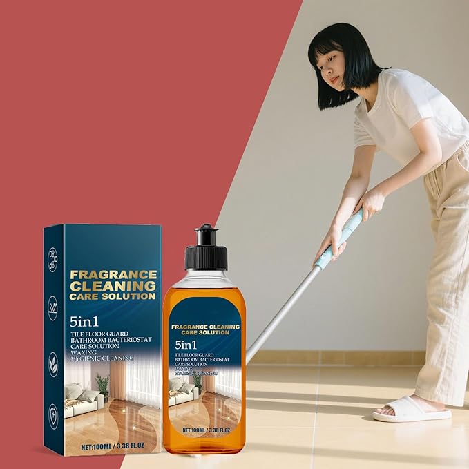 5 in 1 Floor Cleaner, Stain & Odor Remover Floors Cleaners, Power Clean Multi-surface Floor Cleaner for Solid Wood Floor and Ceramic Tiles (2, 100ml/3.52oz)