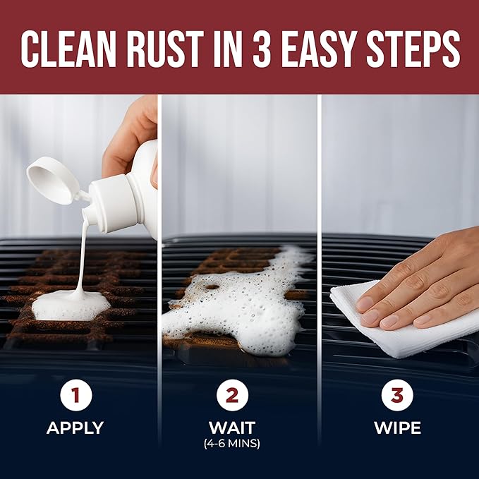 CLEAN MY STEEL Innoshine B570 Stainless Steel Rust Remover and Cleaner, NSF Certified, Approved for Food Contact Areas, 17 oz
