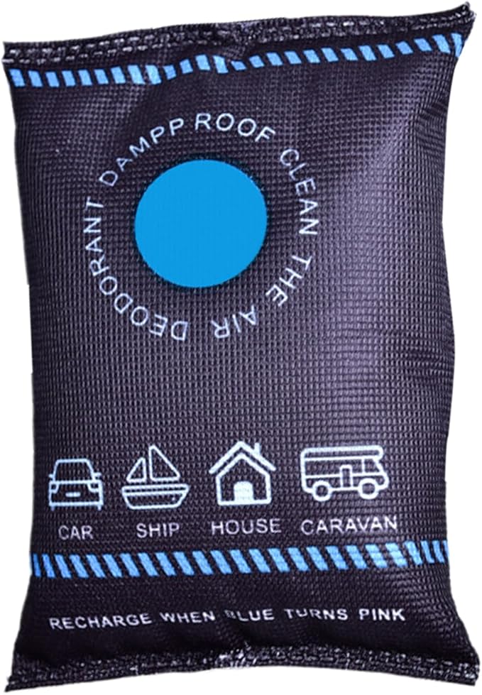 Auto Dampness Eliminator - Regenerable Silicone Granule Bag, Condensation Reducer, Spill Resistant Case | Interior Glass Clearer, Sedan SUV Truck Wardrobe Cellar Shed Apartment Boat Locker Marine