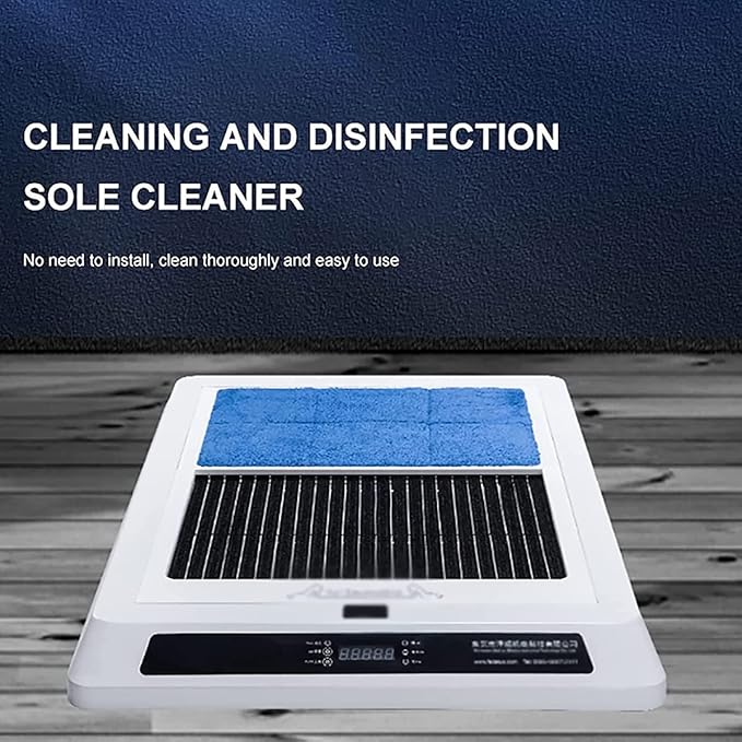 Shoe Cleaner Polisher, Sole Cleaning Machine, Entrance Shoe Brush Fully Automatic Dust- Workshop Cleaning, Deep Cleaning Without Leaving Traces, for Hotel Entrance Hall Sales Cente