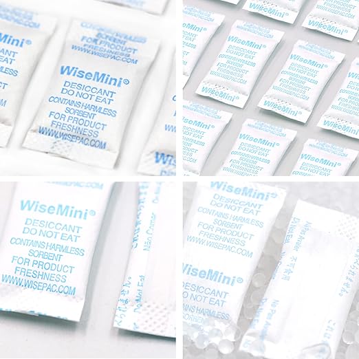 Wisesorb Silica Gel Packets, 0.5 Gram 5600 Silica Packets, Food Grade Dessicant, Dessicant Packs, Silica Gel for Food, Moisture Packets for Food Storage