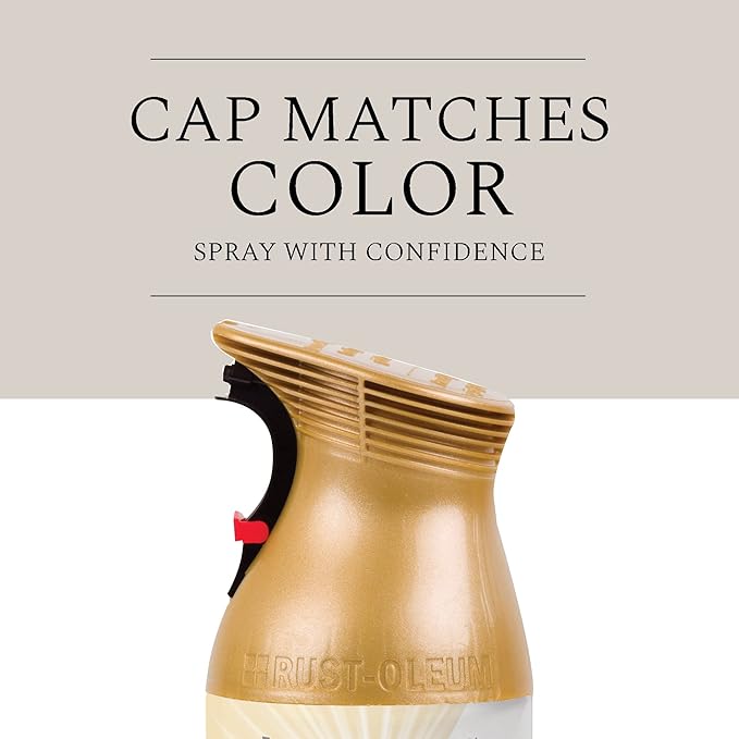 Rust-Oleum 342918 Universal All Surface Aged Metallic Spray Paint, 11 oz, Vintage Gold (Pack of 2)