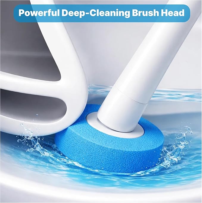 CiLoN 24 Count Carry Detergent Disposable Toilet Brush Refill Pads. 5-Layer Rich Foam Cleaning Sponge Head Replacements. Pre-Loaded Disposal Scrubbing Head Refills For Toilet Wands. 24 Pads-Value Pack