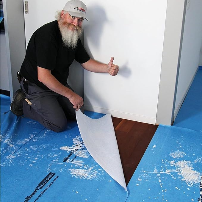 Albert Floorotex Blue All Purpose Temporary Floor Protection - 150 sqft (40" x 45') Roll