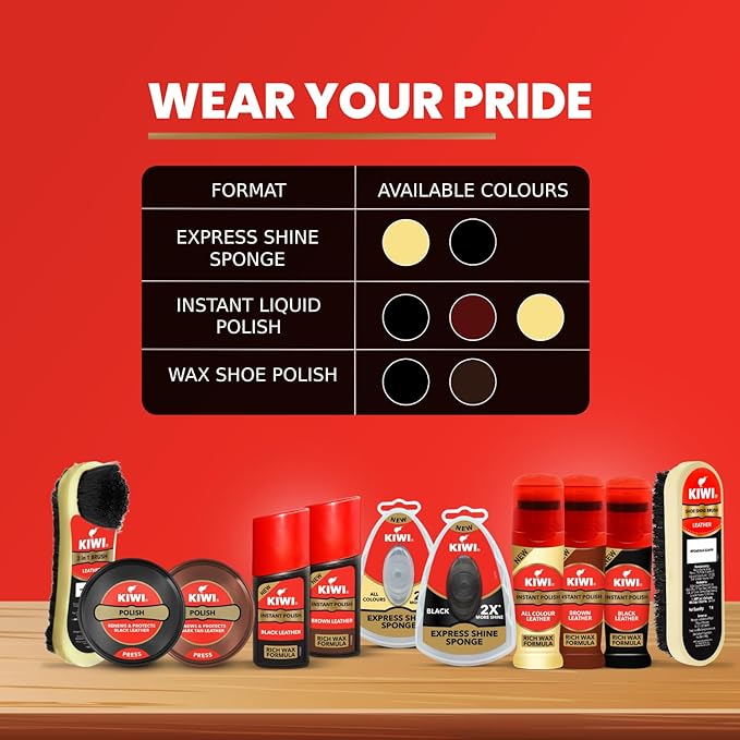 Kiwi 2 In 1 Shoe Polish Brush FOR SHOE POLISHING | Nylon BRUSH