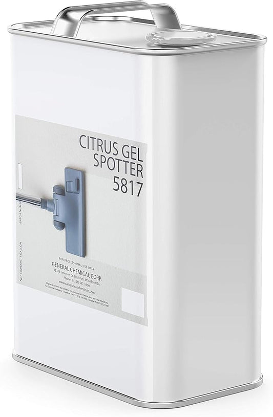 Citrus Gel Spotter 5817 - Multi-Surface Carpet Stain Remover and Spot Cleaner Treatment - Residential and Commercial Use - For Heavy-Duty Stain Cleaning - Pro Grade - 1 Gallon Can