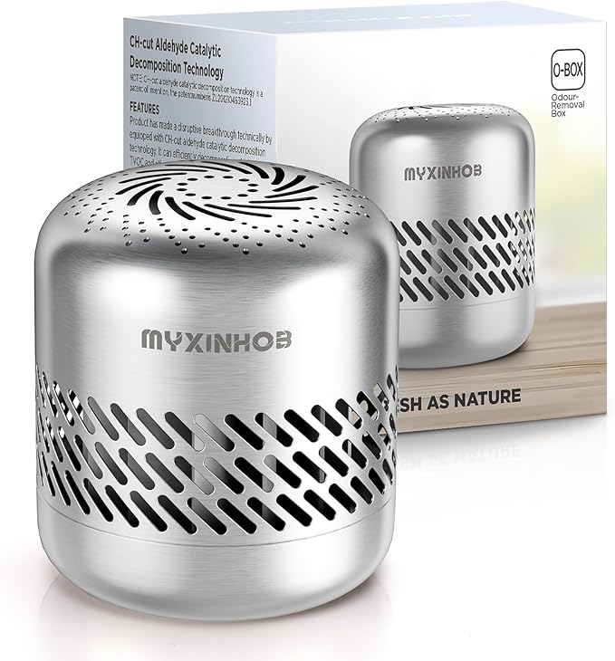 Long-lasting Refrigerator Deodorizer For Odor Remove: Fridge Deodorizer For Smell Remove (Light Grey)