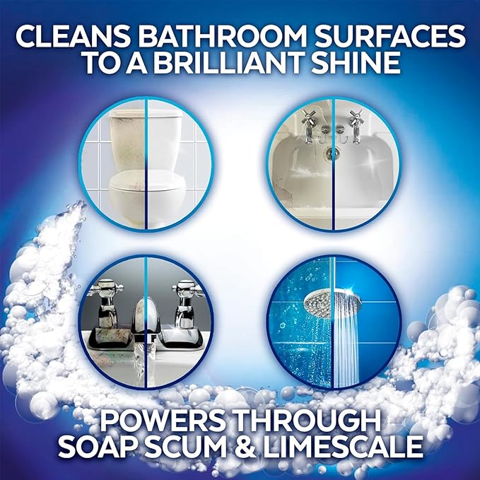 Powerful Toilet Bowl Cleaner – Rapid Stain Remover, Eliminates Limescale & Odors, Fresh Mint Scent, Eco-Friendly Formula, Safe for Pipes & Septic Tanks (1)