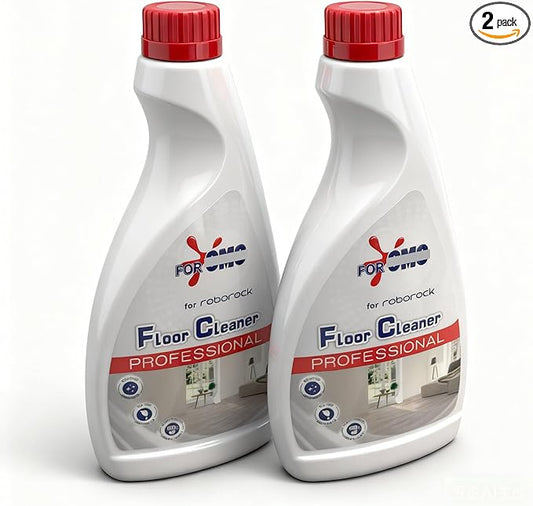2 Bottle Original Scent Floor Cleaning Solution - For Roborock Robot Vacuum & Mop, Deep Cleans Hard Floors, Works With All Mopping Robot Vacuums