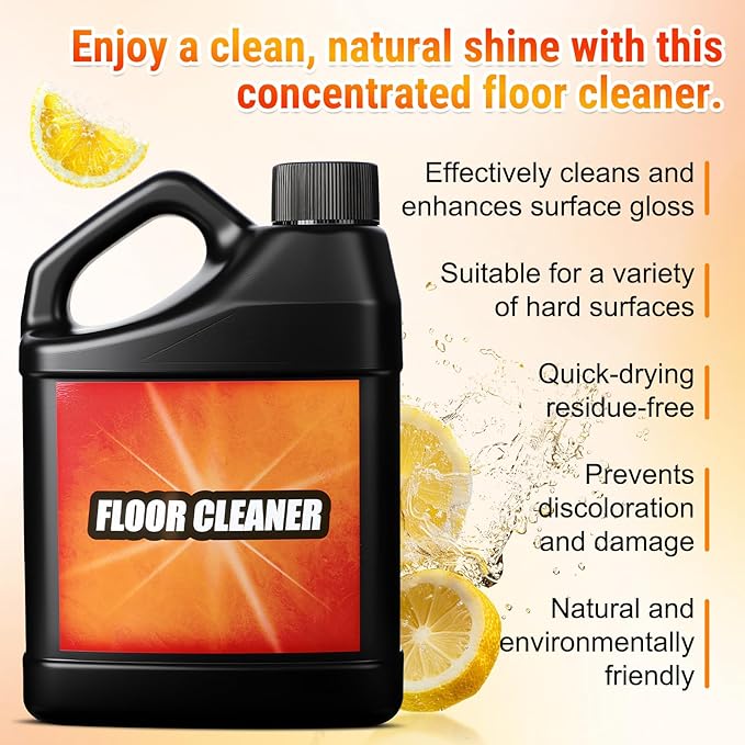 Tile Cleaner-Heavy Duty Solubrilho Floor Cleaner - 0.5L Heavy Duty Floor Cleaner, Multipurpose Powerful Stain Removing Liquid for Multi-Surface Use, Bathroom, Kitchen, Floors & Non-Slip