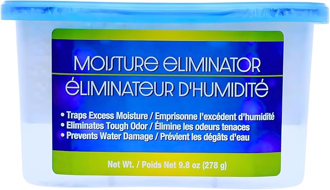 Blue Moisture Eliminator, 9.8 oz Each – Humidity Absorber Odor Reducer for Closet Bathroom Basement Kitchen RV Storage – Long-Lasting Freshness & Dampness Control Home Office Essential Gift