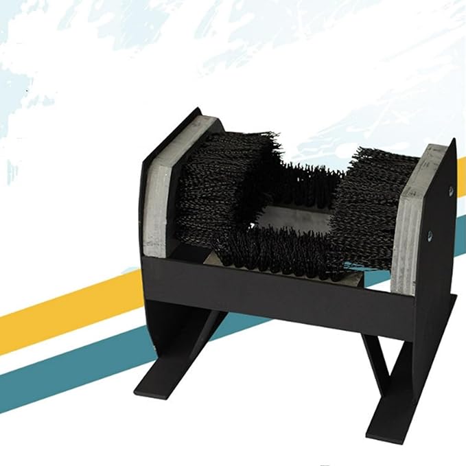 Quick Install Boot Scraper Outdoor Shoe Brush Heavy Duty Mud Cleaner Tool for Entryway Garage and Patio (A)