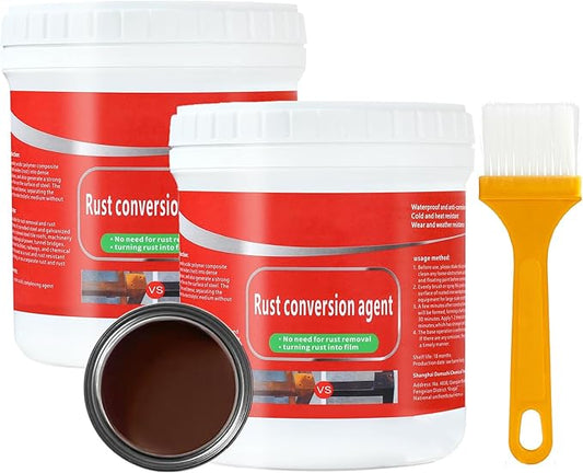 0.08 Gal Rust Remover for Metal, Rust Conversion Paint for Metal (Pack of 2,Coffee)