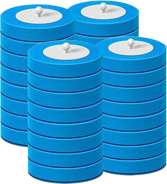 Disposable Disposable Toilet Bowl Cleaner Brush, Toilet Brush and Holder Set with Refills, Bathroom Cleaning Supplies (32 Replacement Heads)