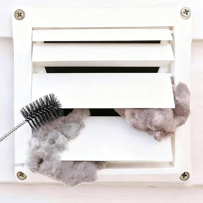1 Pack Dryer Vent Cleaner Kit - Long Flexible Lint Brush for Dryer Vents, Refrigerator Coils, and Radiators - Household Cleaning Supplies (1, Long Brush)