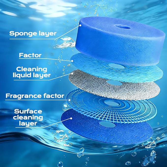 Disposable Toilet Bowl Cleaner Wand, 2026 New Disposable Toilet Brush and Holder Set with 30PCS Refills, Cleaning Brush Scrubber Kit for Bathroom, Toilet Cleaning System for Cleaning(30 PCS)